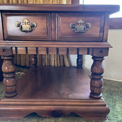 Vintage Side Table Nightstand 