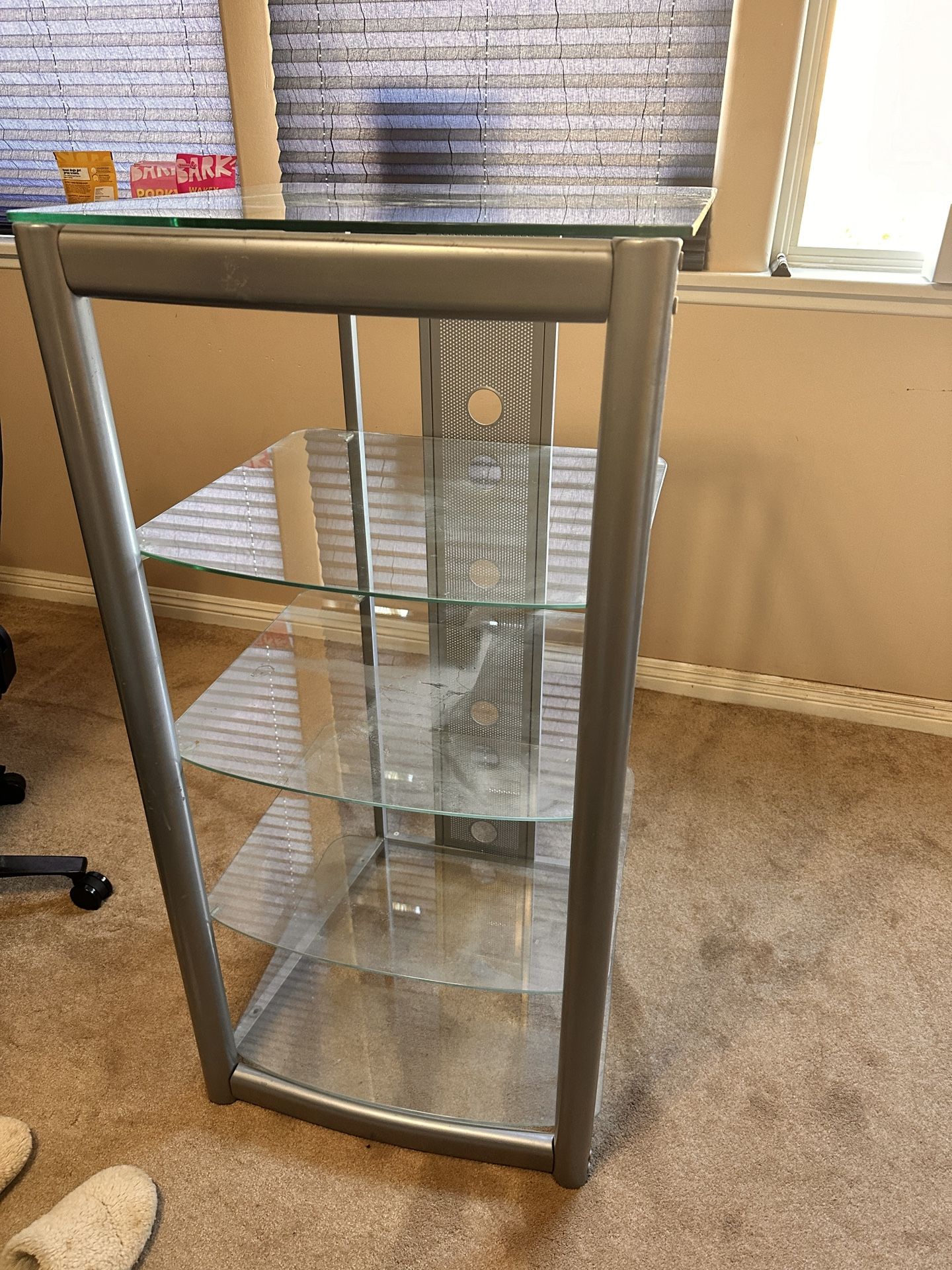 Glass Tv Stand/ shelving