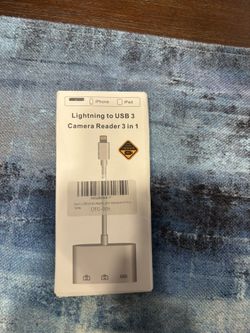 iPhone/iPad lighting to USB 3 Camera reader 3 in 1