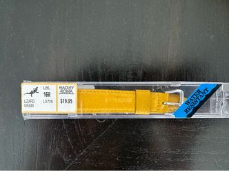 NEW Hadley-Roma and LS725 yellow watch strap