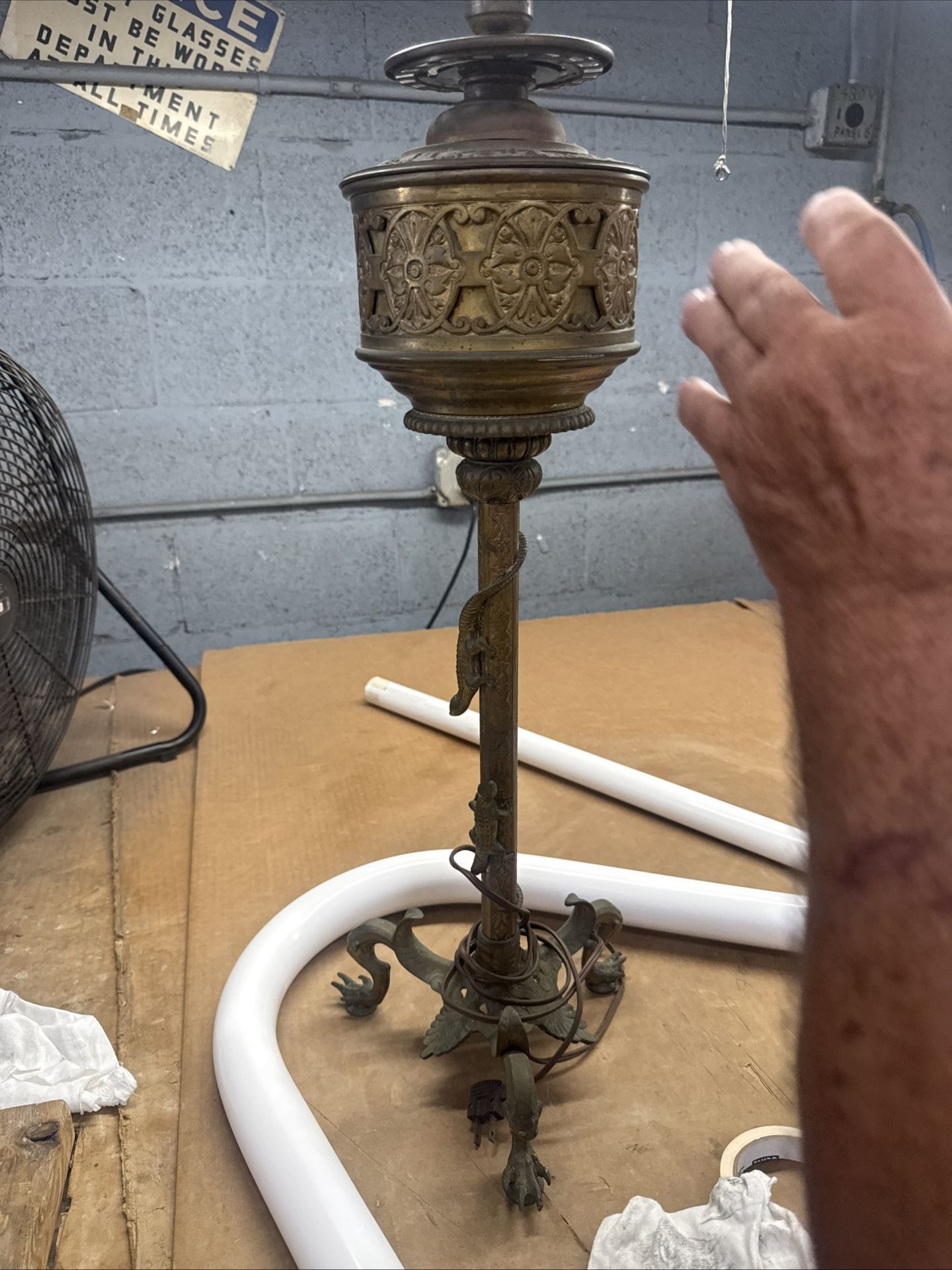 Antique Brass Lamp
