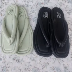 2 Pairs NOBO Women's Flip Flops – Size 7 – New