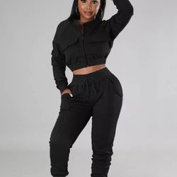 Black Sweat Suit 