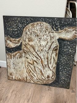 Metal Cow Wall Art