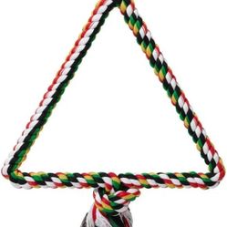Colorful Frisco Triangular Swinging Rope Bird Perch - Large - NEW