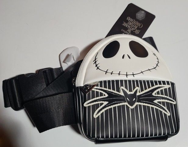Loungefly Nightmare Before Christmas Jackskelington Wristlet And Fanny Belt NEW WITH TAGS