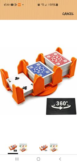 360° Rotating Playing Card Tray Holder