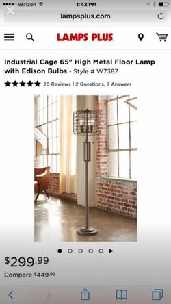 Industrial floor lamp