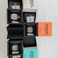 Swatch Omega Mission to Earth Lava, Polar, Dessert MoonSwatch Series