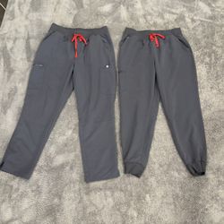 XL FIGS Charcoal Scrub Pants 
