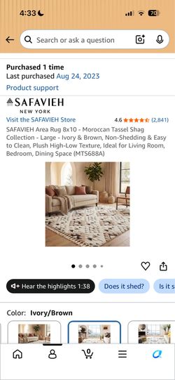 Moroccan rug beige 8 x 10