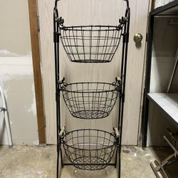 Metal Kitchen/pantry Storage Rack With Removable Baskets