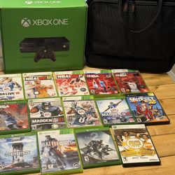 XBOX ONE - Original Box/Paperwork - Gator Carrying Case - 14x Games - Memory Card 