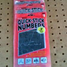 Ready Marks Black Self-Adhesive Vinyl 2" (50 mm) Number quick-stick

