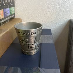 Vintage "Ramada Express" Royal Genuine Pewter Souvenir Shot Glass Rare!