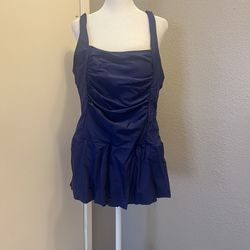 Blue Women’s Swimsuit Dress Size Medium from Amazon