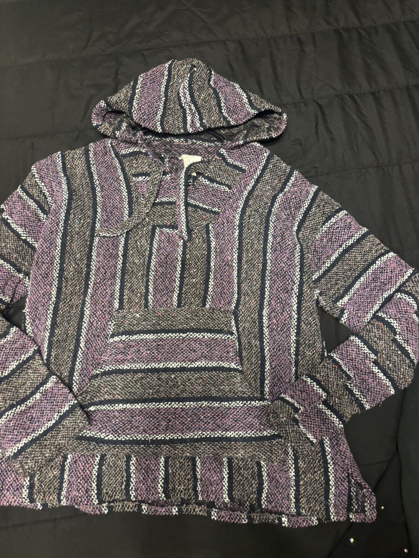 knitted hoodie size medium 
