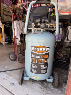 Mcgraw 20 Gallon /135 psi/oil-lube vertical shop Compressor