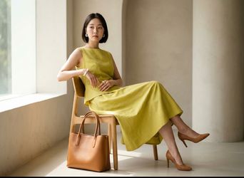Lime Green Linen Set