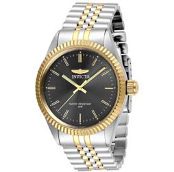 Invicta Specialty Men's Watch - Black Dial, Two-Tone Steel Bracelet 43mm (29377)