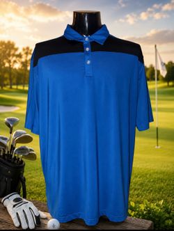 Bright blue galloway golf shirt XL