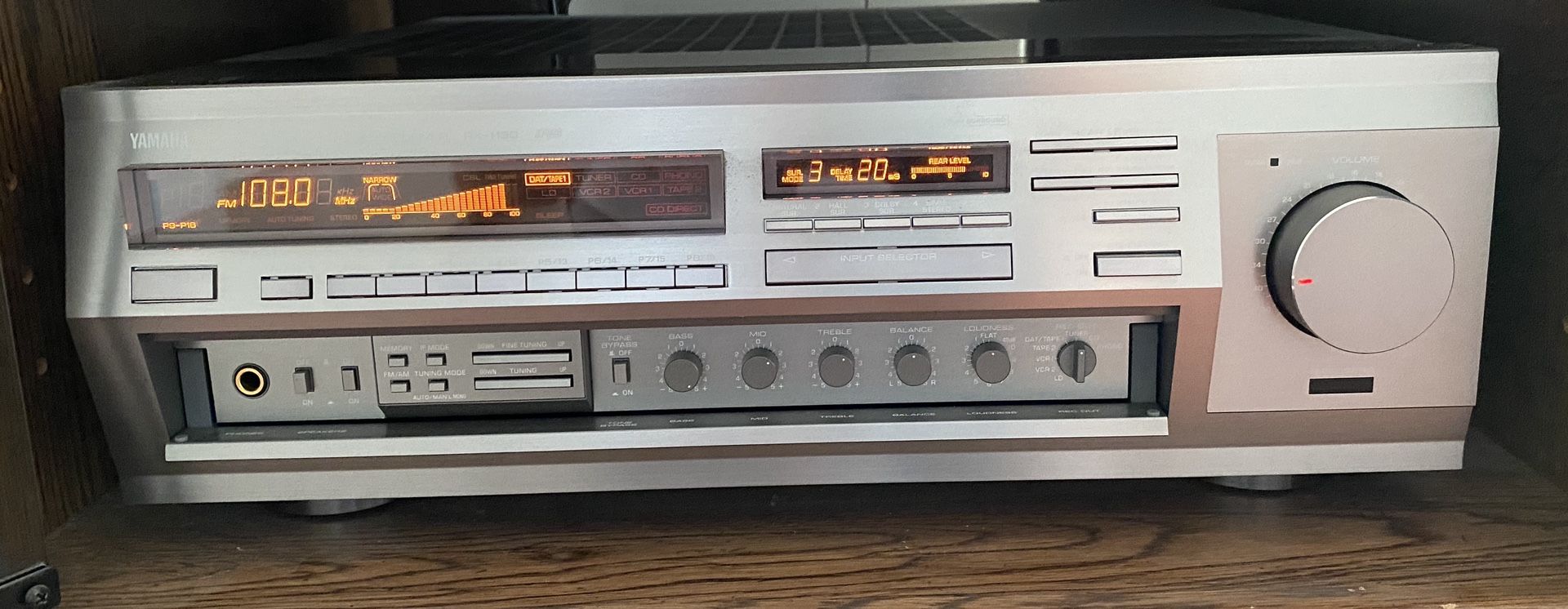 Yamaha RX-1130 platinum receiver.