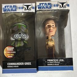 -= Star Wars Leia And Gree Bobbleheads! =-