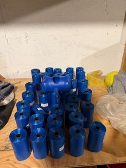 Blue Dog Waste Bags with Dispenser