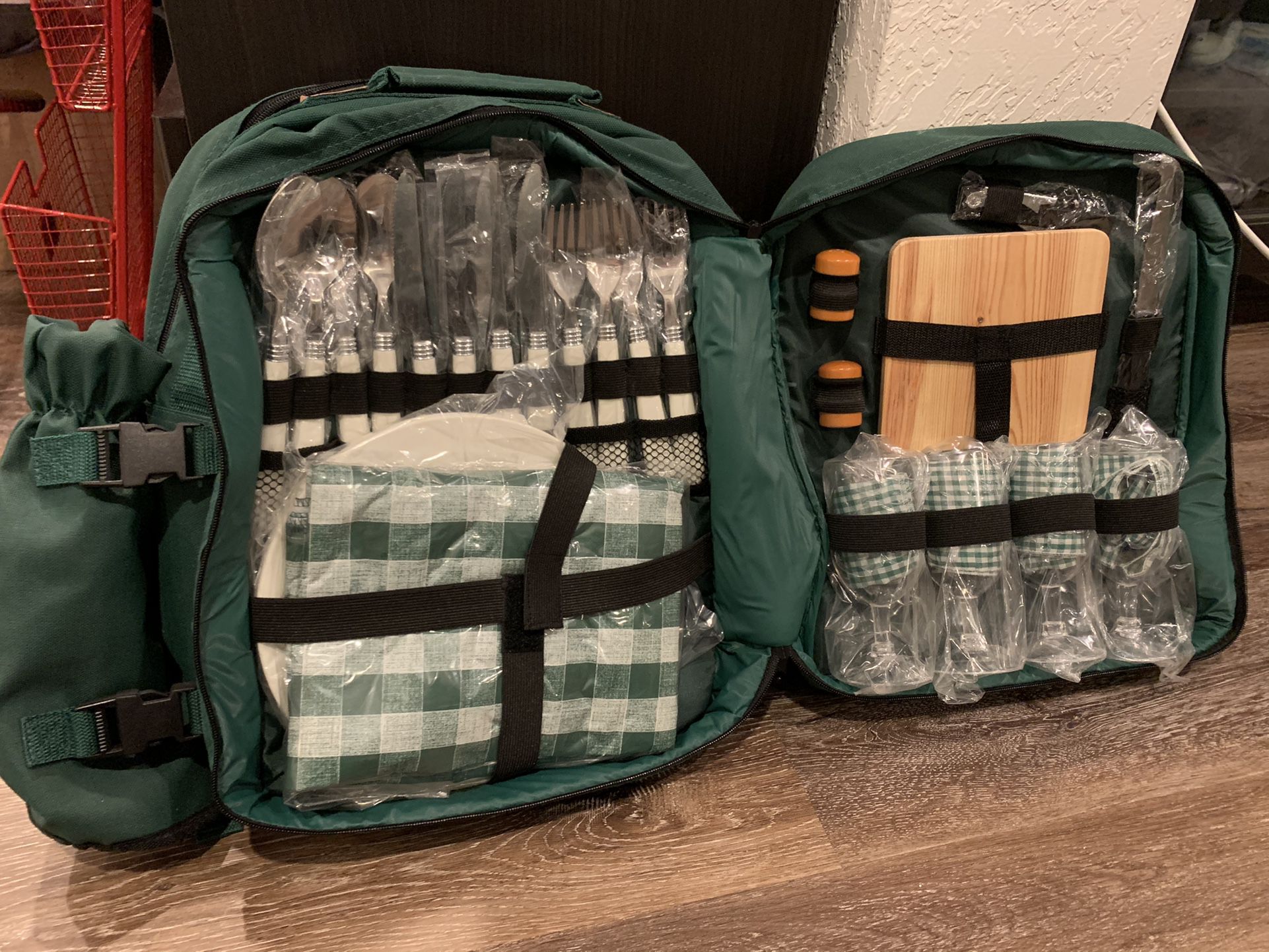 New Green Picnic Backpack