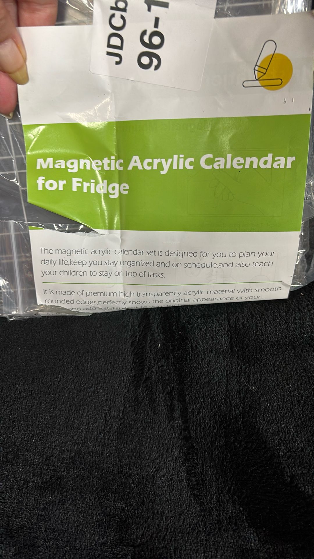 Magnetic Acrylic Calendar For The Fridge