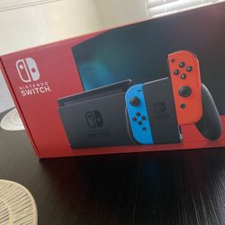 Brand New Nintendo Switch (Blue And Red)