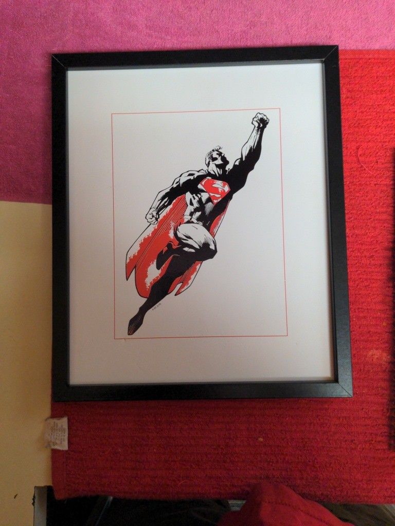 Superman Frame Comic Art