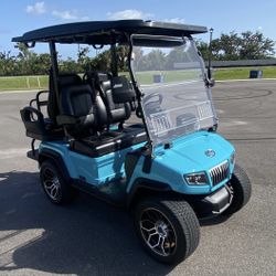 Electric Golf Cart Evolution 2024 Sky Blue