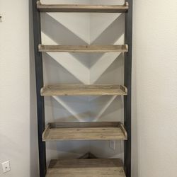 5-tiered Wood Ladder Shelf