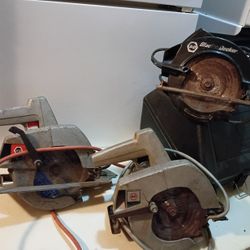 Corded Electric Circular Saws All Work Great 