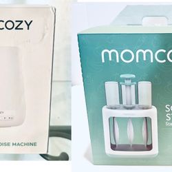Set Of 2 Momcozy Squeeze Station For Baby Food & Smart White Noise Machine