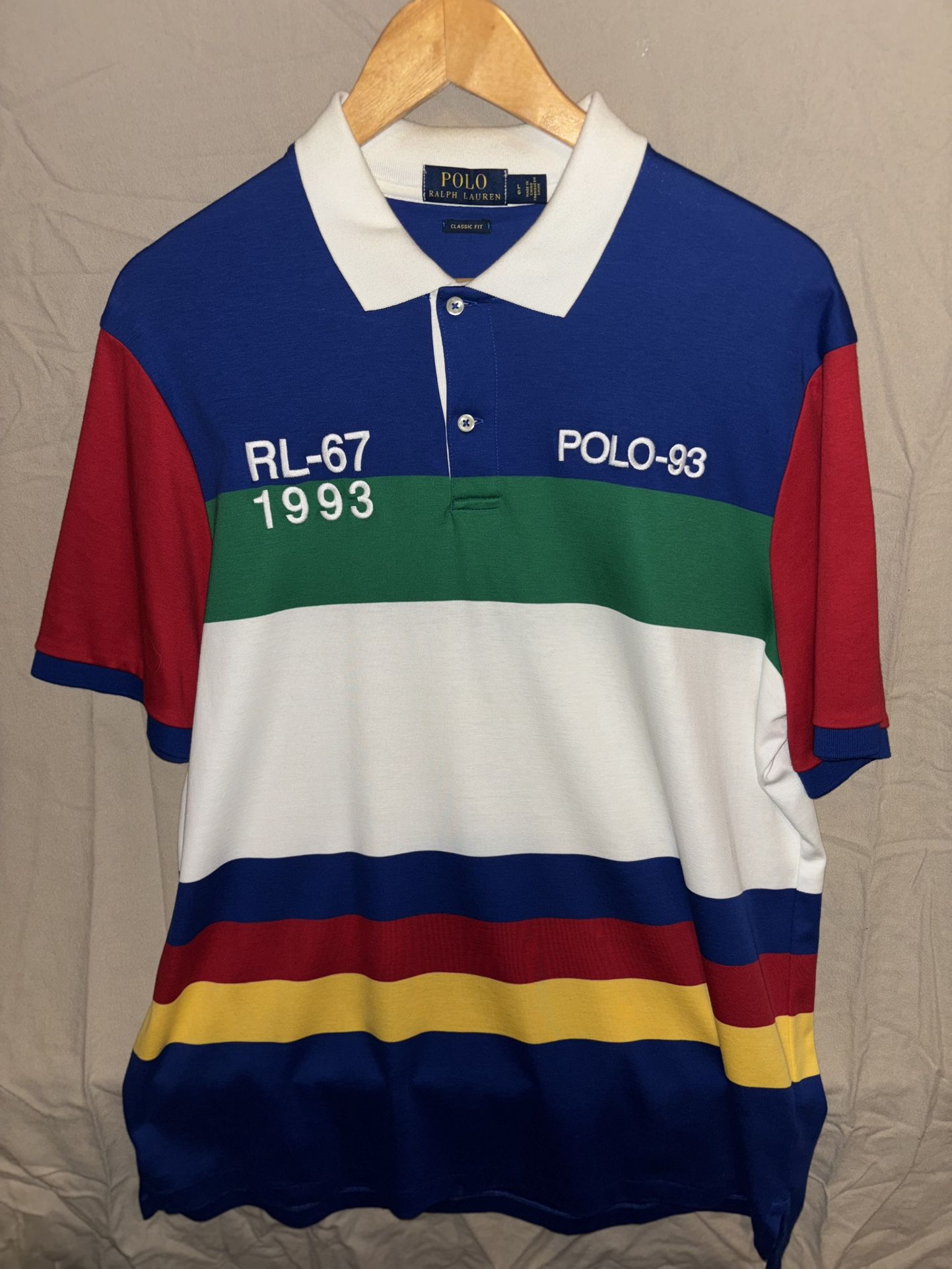 Polo Ralph Lauren RL-67 1993 Polo-93 Lifesaver Shirt