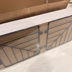 White Finish Floating Shelves