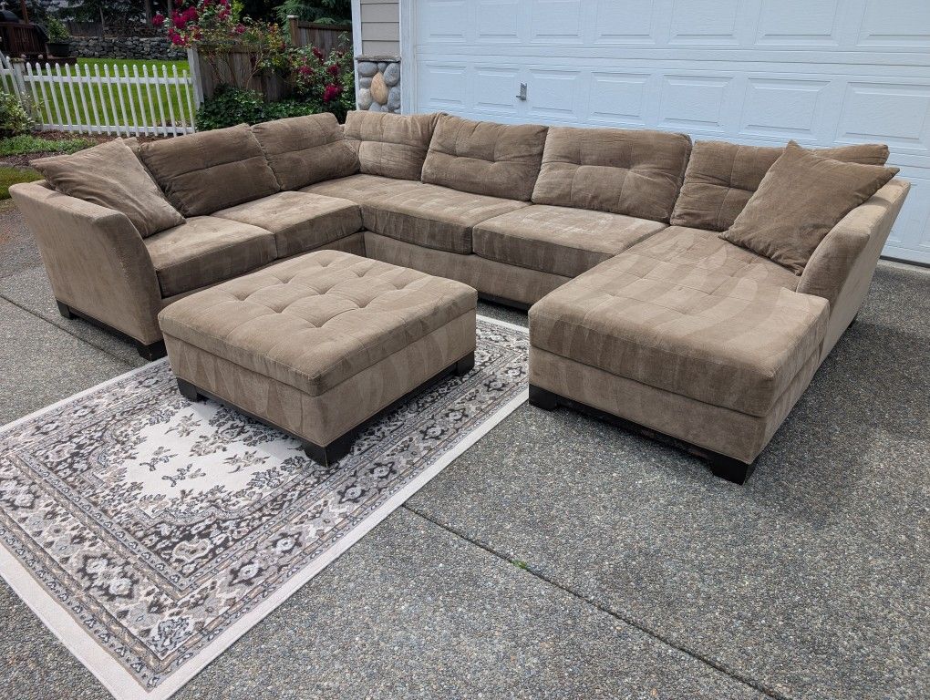 Brown Sectional Sofa Delivery Available 🚚