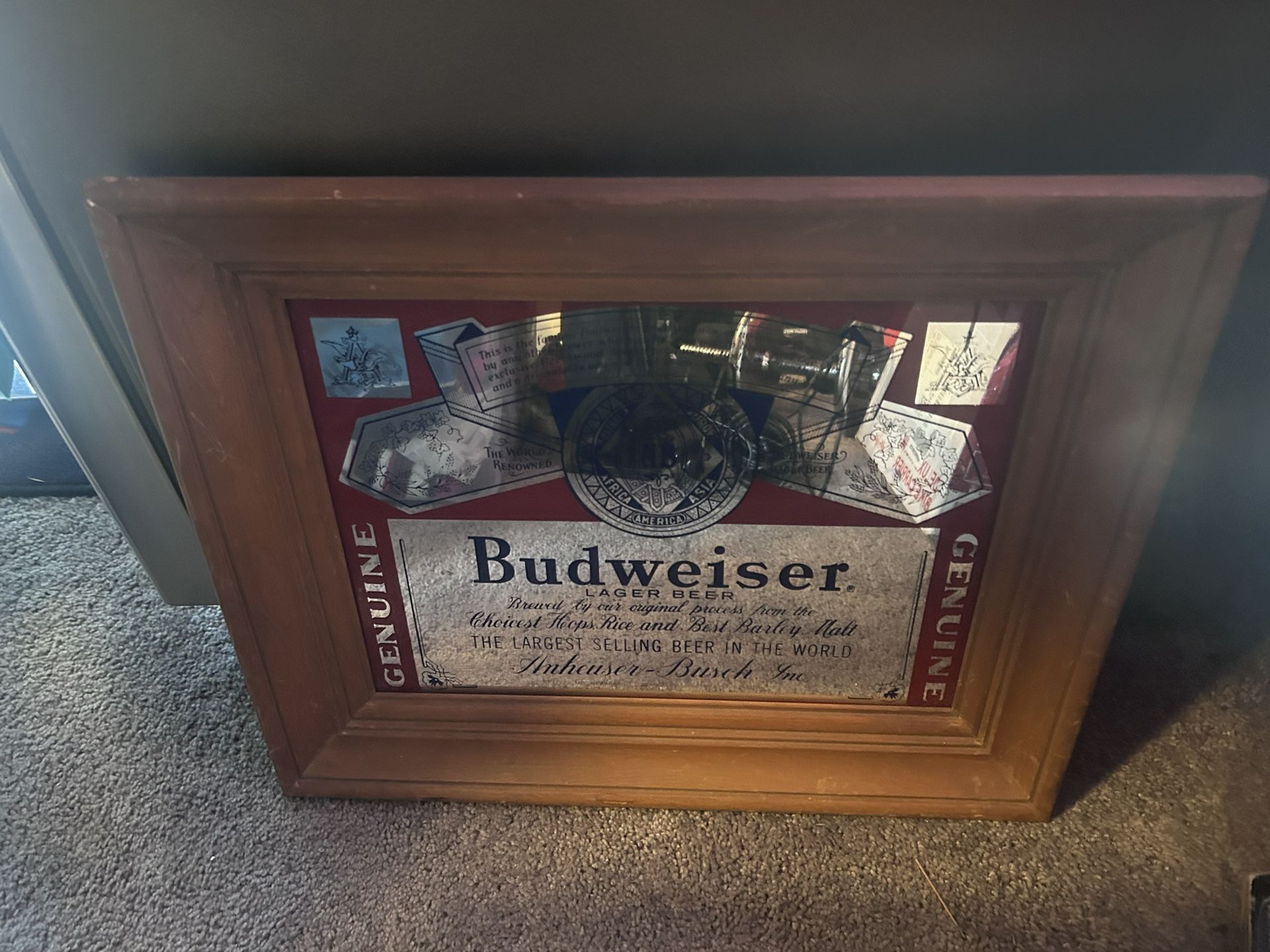 3 Mancave Liquor Mirrors & Signs