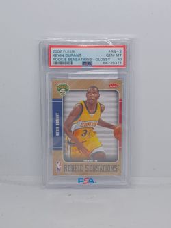 Kevin Durant glossy rookie card PSA 10