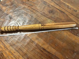 Custom Wooden turned training baton for self protection, police training, art piece