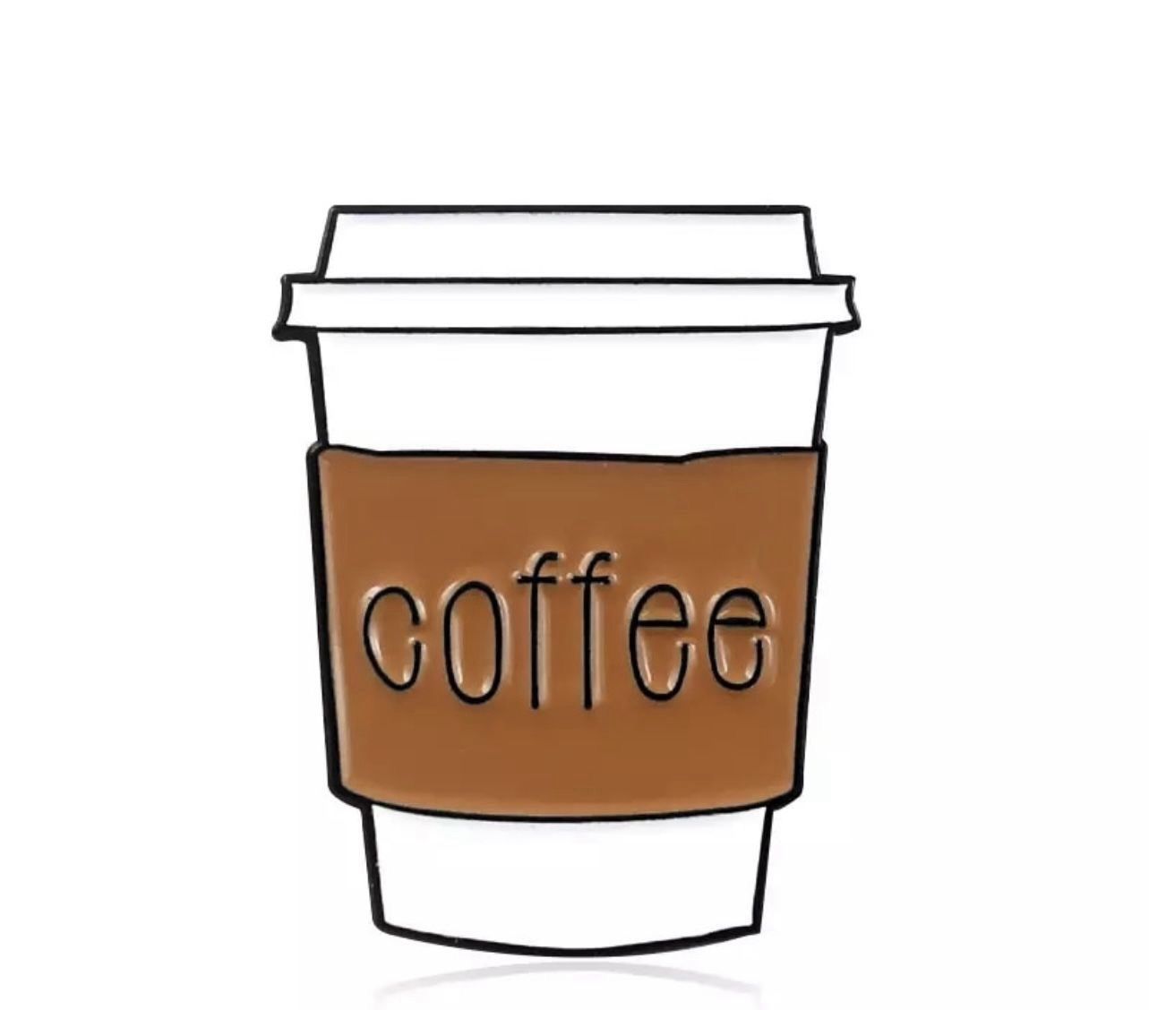 New Coffee Brooch Pin Jewelry Gift 