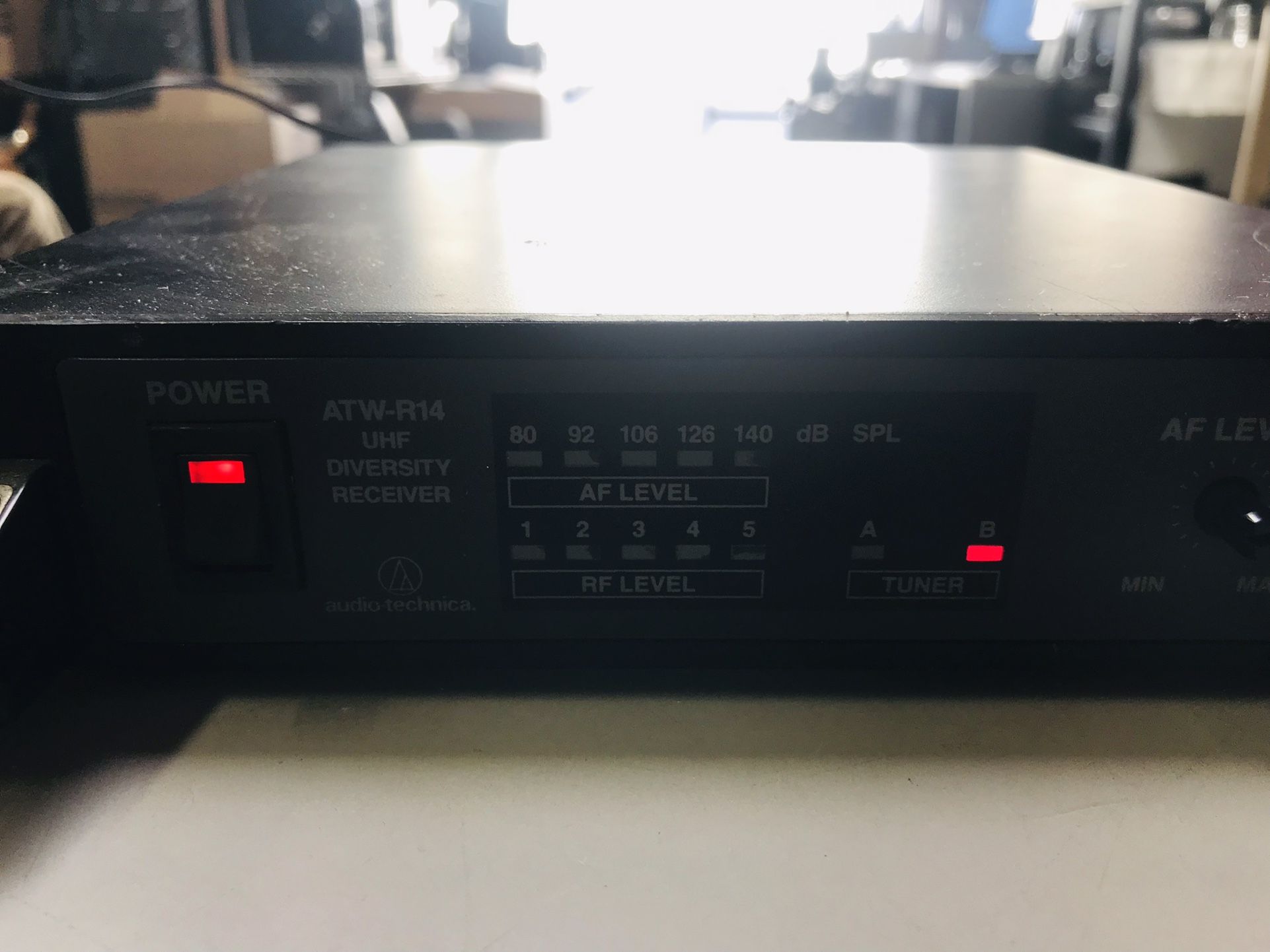 Audio Technica UHF Diversity Receiver Model ATW-R14 With Charger