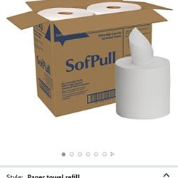 SofPull Centerpull High Capacity Paper Towels by GP PRO (Georgia-Pacific), White, 28143, 567 Sheets Per Roll, 4 Rolls Per Case

