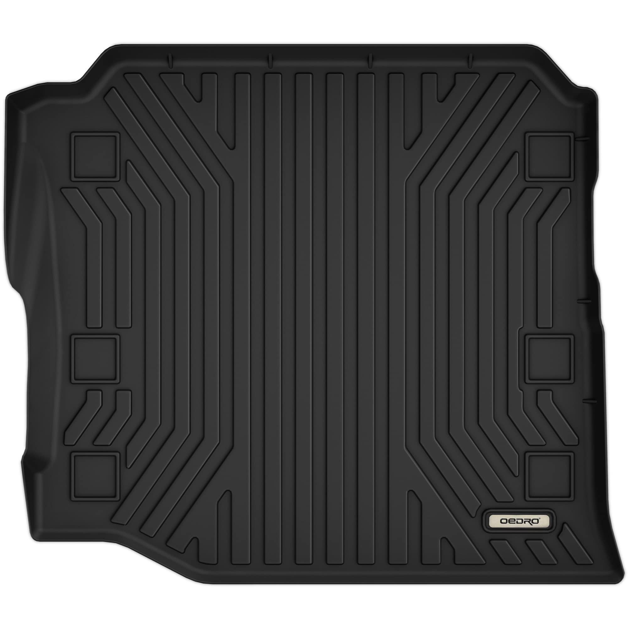 OEDRO Trunk Mats Fits for 2018-2022 Jeep Wrangler Unlimited with subwoofer, Black Wrangler JL Cargo Liner (Not for JK, Not for 2DOOR, Not for 4xE Mode