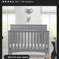 Delta Children Fancy 4-in-1 Convertible Crib