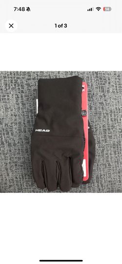 HEAD Sensatec Black Touchscreen Winter Sports Gloves M/M Skiing Snowboarding