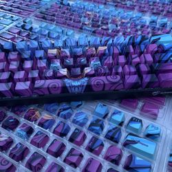 Alpherior Keys Purple Oni Dragon Keycaps or Keyboard💜