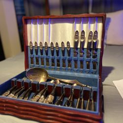 Antique Gold Plated Silverware 
